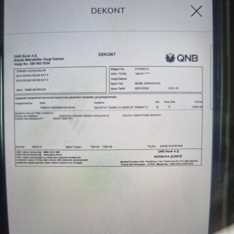 İptal Edilen Poliçe Priminin 5 Gün İçinde İadesi Gelmedi