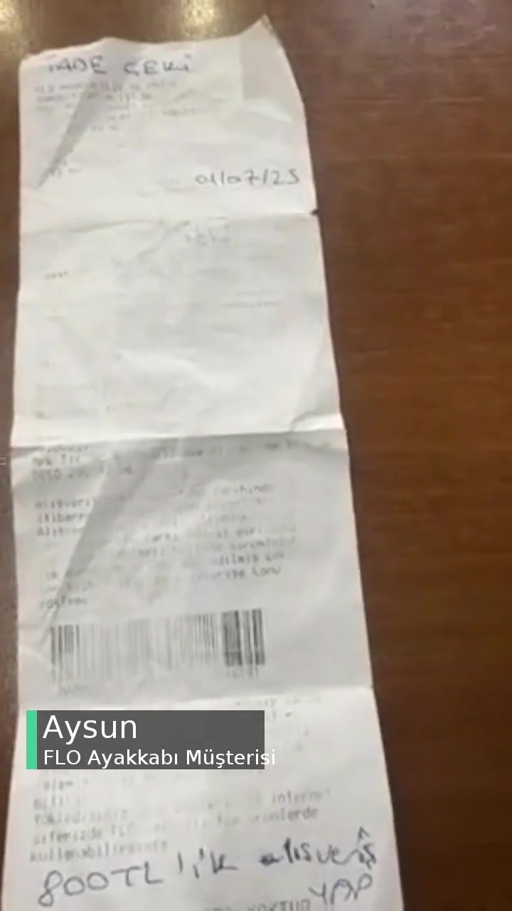 FLO Ayakkabı Çek Kullanımı Şikayeti videonun kapak resmi
