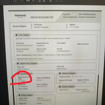 20 Gün Sözlenen Servis 2 Ayda Bile Ürün Kayıp Ve Teslim Edilmedi