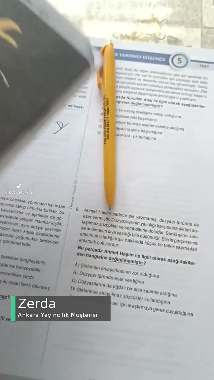 Ankara Yayıncılık Cevap Anahtarı Yanlış! videonun kapak resmi