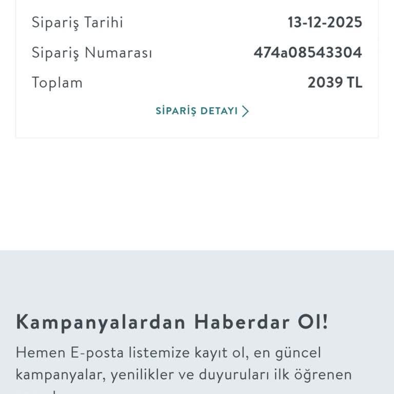 Vivense'de Vegas Zigon Sehpası Teslim Edilmedi, Acil Kargo Ya Da İptal Talebi