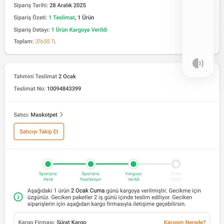 Sürat Kargo Moda Şubesinde Teslimat Gecikmesi Ve İletişim Sorunu