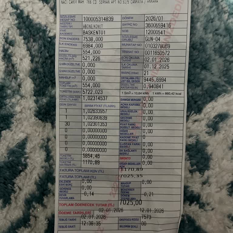 Doğalgaz Faturamda Aşırı Artış Ve Okuma Hatası Talebi