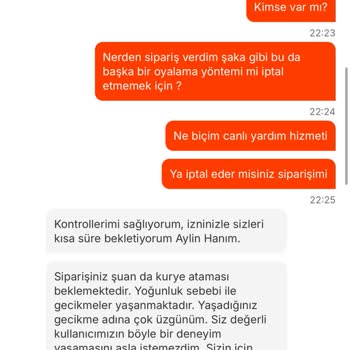 Bir Saat Bekletilen 485 TL’lik Sipariş Yoğunluk Nedeniyle İptal Edildi, Gecikmeden İade Talep Ediliyor