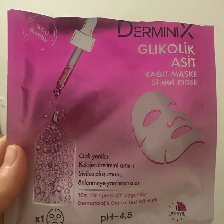 Derminix Yüz Maskesi Küçük Boyutlu, Alnı Geniş Kişileri Düşünülmemiş