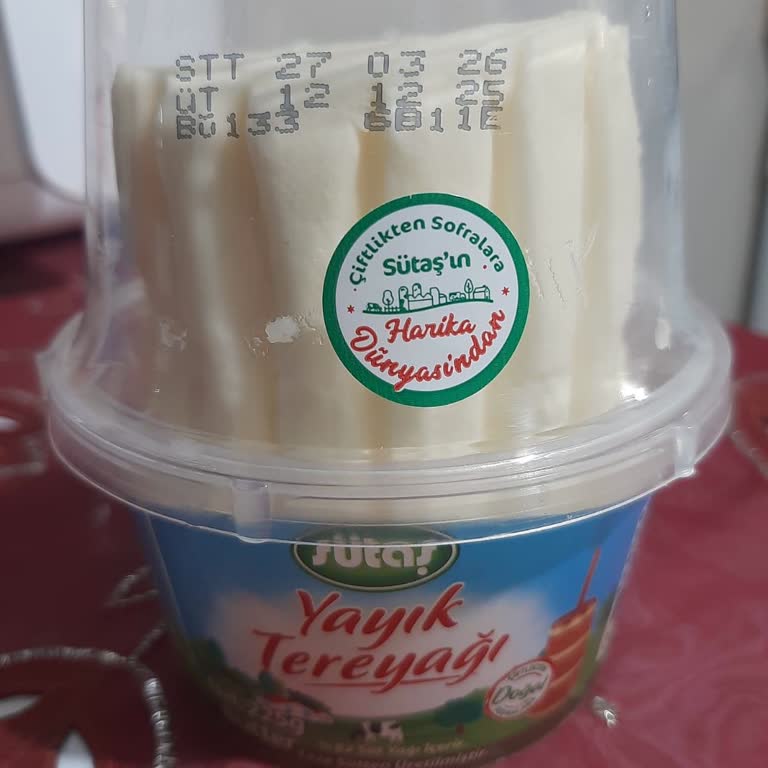 Sütaş Yayık Tereyağının Margarini Benzeri Aroması Olması
