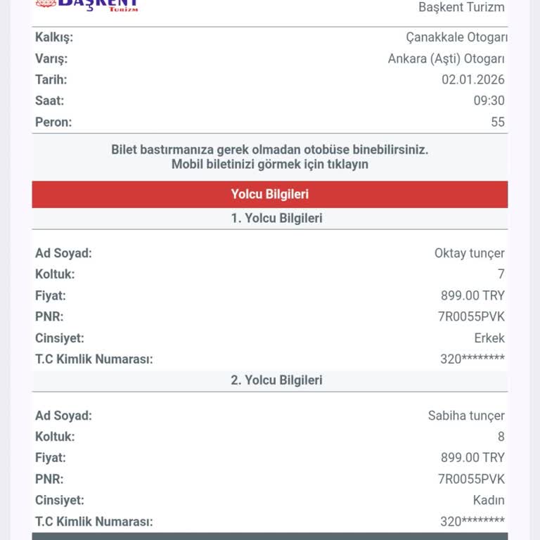 Obilet'te Görüntülenen Fiyat Ve Çekilen Ücret Arasındaki 179 TL Farkı