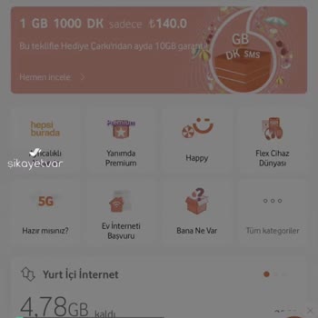 Vodafone Yanımda Beyaz Ekran Problemi!