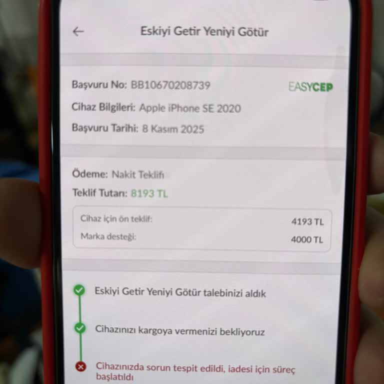 Easy Cep Takas Ödemesi Gecikmesi Ve Açık Bilgilendirme Talebi