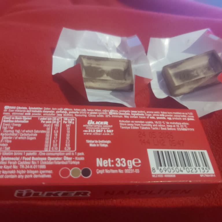 Ülker Napoliten Çikolatada Beyazlaşma Ve Bayatlık Şikayeti