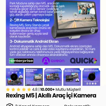 Rexing Araç Kamerası: Gerçek Olmayan Özellikler ve Kalitesiz Ürün