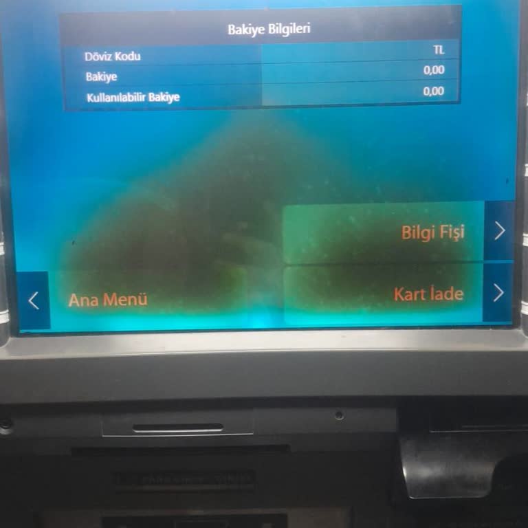 ATM'de Yanlış Bakiye Görüntüsü Nedeniyle Para Çekemiyorum
