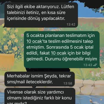 Teslimat Onayı Olmadan İptal Edildi Ve Yeni Tarih Belirsizliği