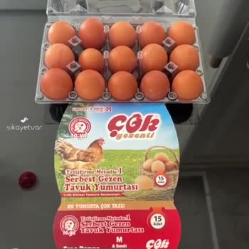 Çağdaş Marketler Orta Boy Yazan Yumurtaların Küçük Boy Çıkması