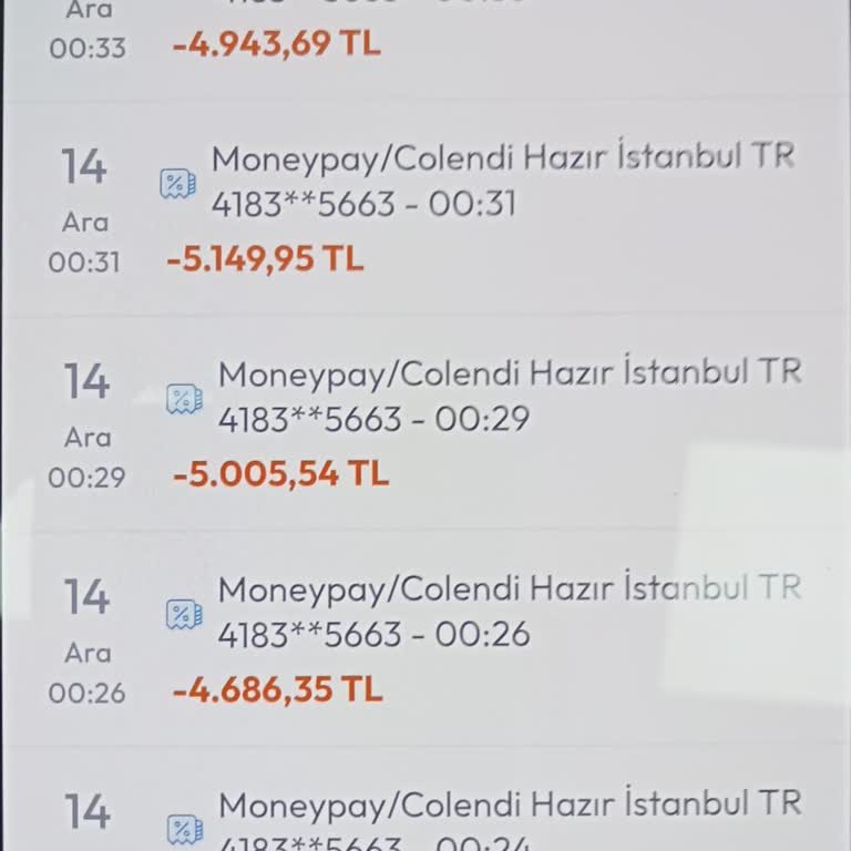 MoneyPay İade Sürecindeki 70 Bin TL Gecikmesi Ve Kart Limitinde Yaşanan Mağduriyet