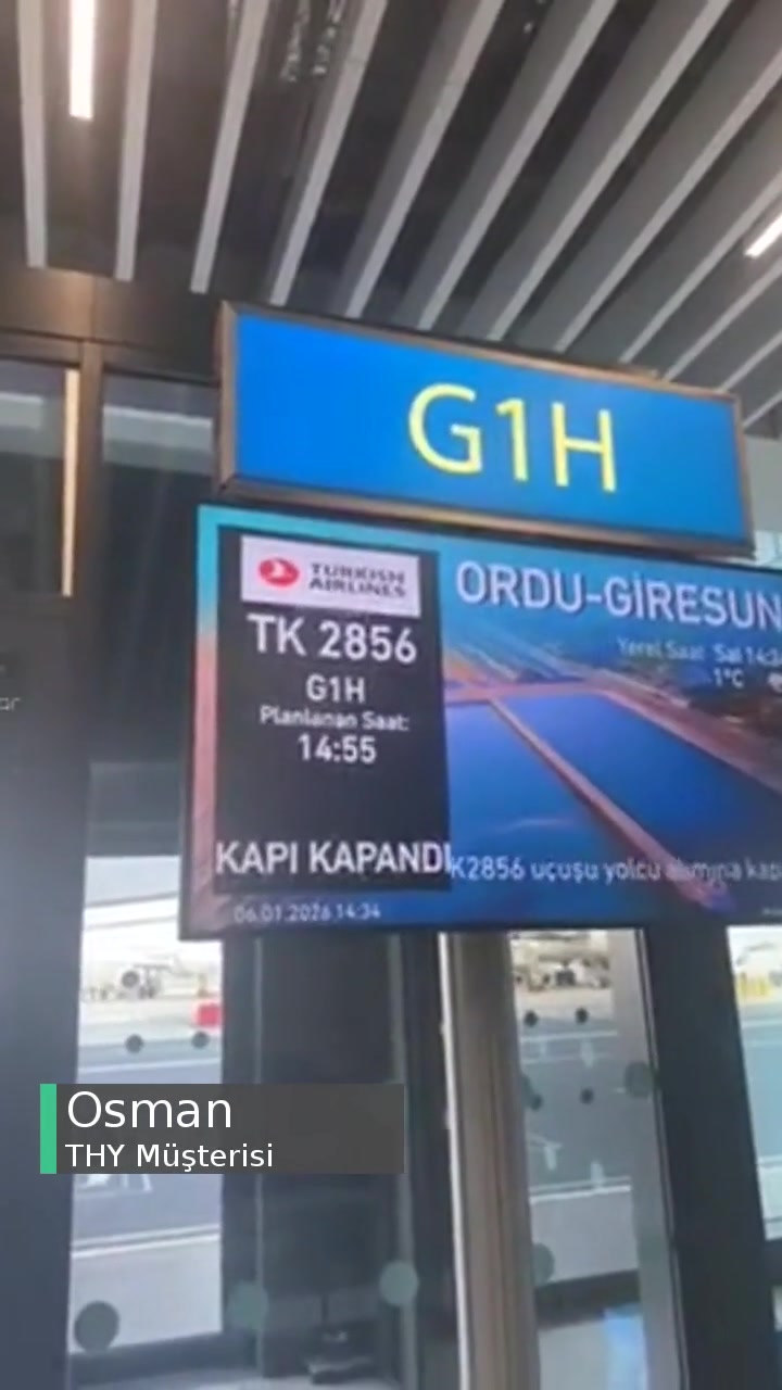 THY Saatinden Önce Kapıyı Kapattı, Mağduriyet Yaşandı videonun kapak resmi