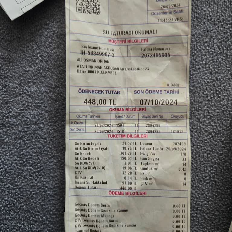 İSKİ Aboneliğimde Faturalar Aşırı Artış Gösterdi İnceleme Talebi