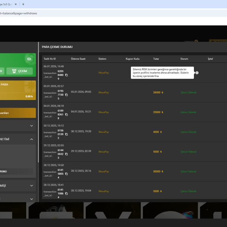 Betyolu 50.000 TL Çekim Talebimin Sebepsiz Gecikmesi