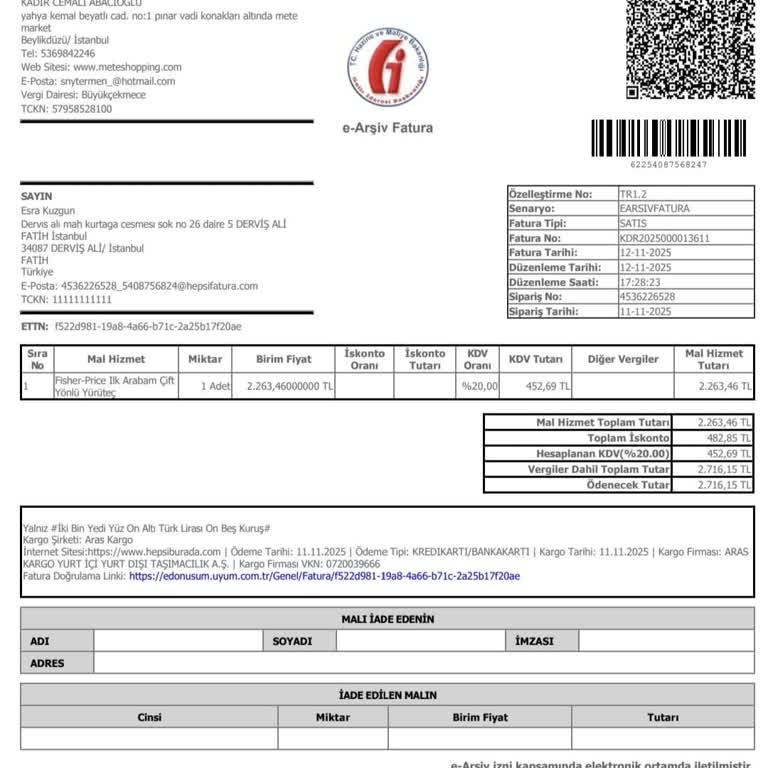 Fisher Price Yürüme Arabasında Orta Düğme Çalışmıyor Ve Müşteri Hizmetleri Cevap Vermiyor