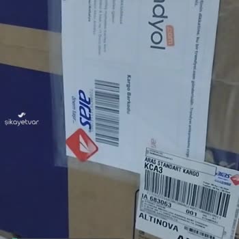 Aras Kargo Ürünüm Açık Bir Şekilde Bırakıldı