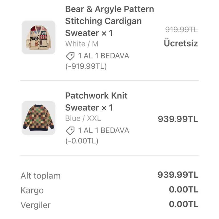 Loof Wear Markasından Sipariş İadesi Talebi