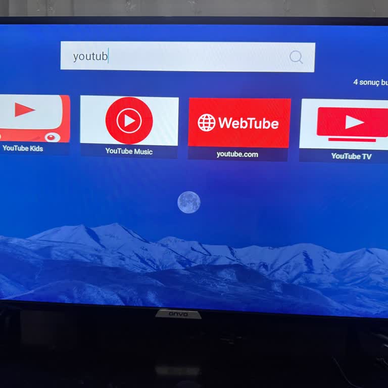 Onvo Ov42250 Televizyonunda YouTube Uygulaması Bulunamıyor