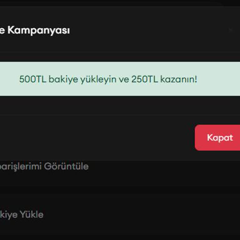 Kampanya Hediye Tutarı Yansımadı Ve Referans Kodu Alınamadı