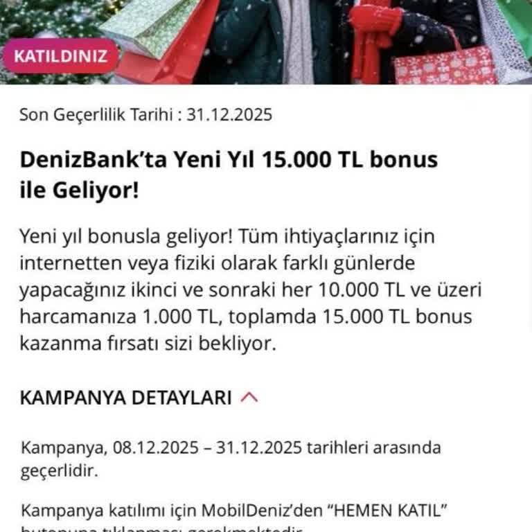 Denizbank Kampanyasındaki Bonuslar Yüklenmedi Ve Şartlar Tek Taraflı Değiştirildi