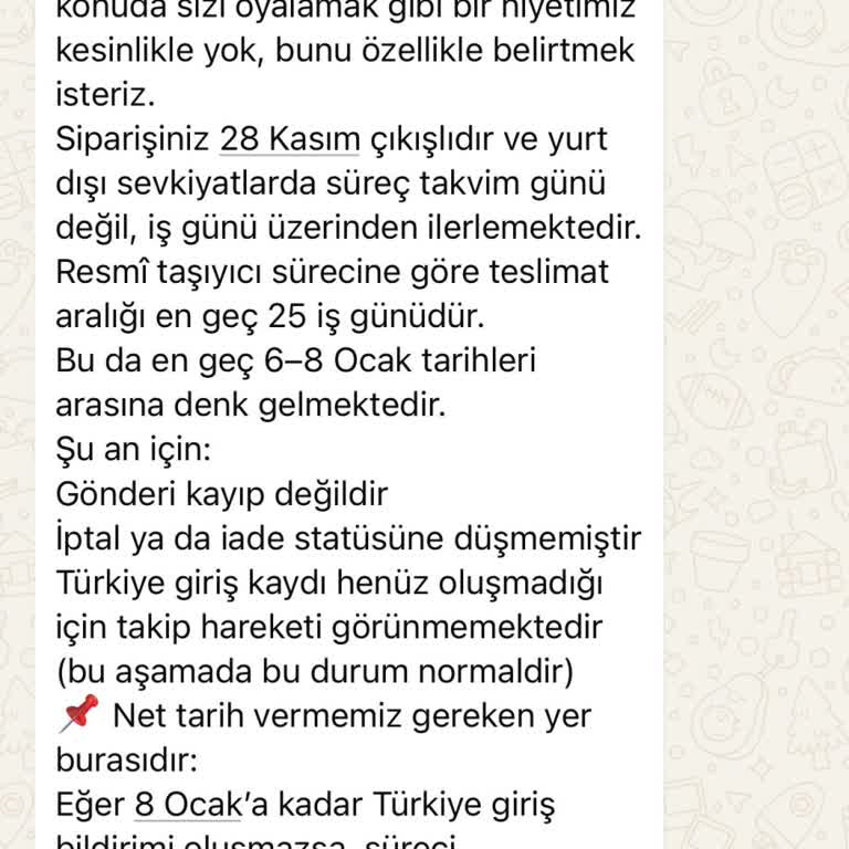 Sipariş Gönderilmedi Ve İade Yapılmadı