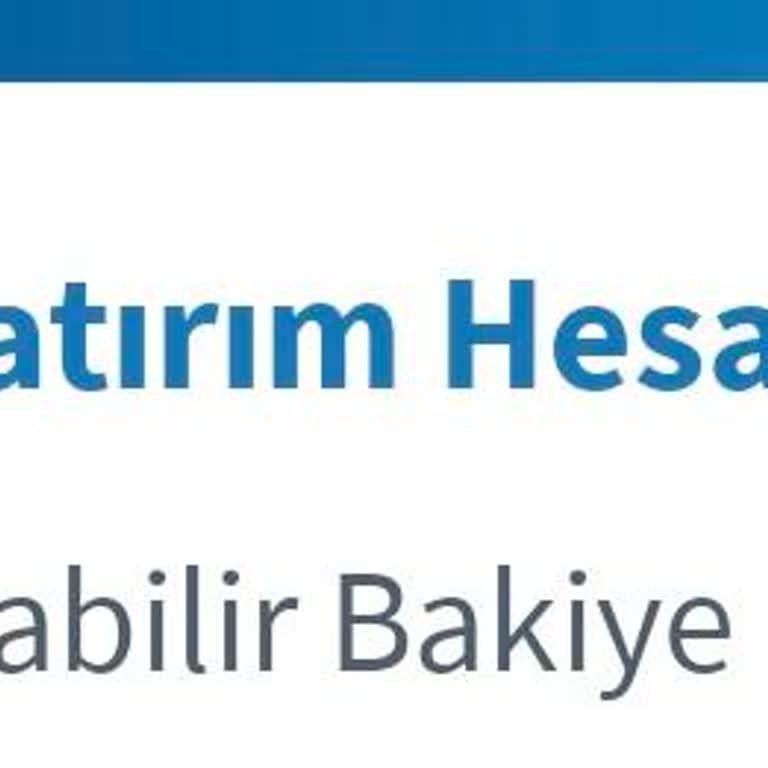 Halkbank Yatırım Hesabım Kapatılamıyor Ve Silinmedi