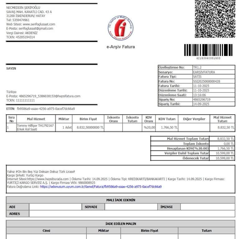 Yeni Tommy Hilfiger Saatimin Orijinal Beyaz Kordonu Bulunamıyor