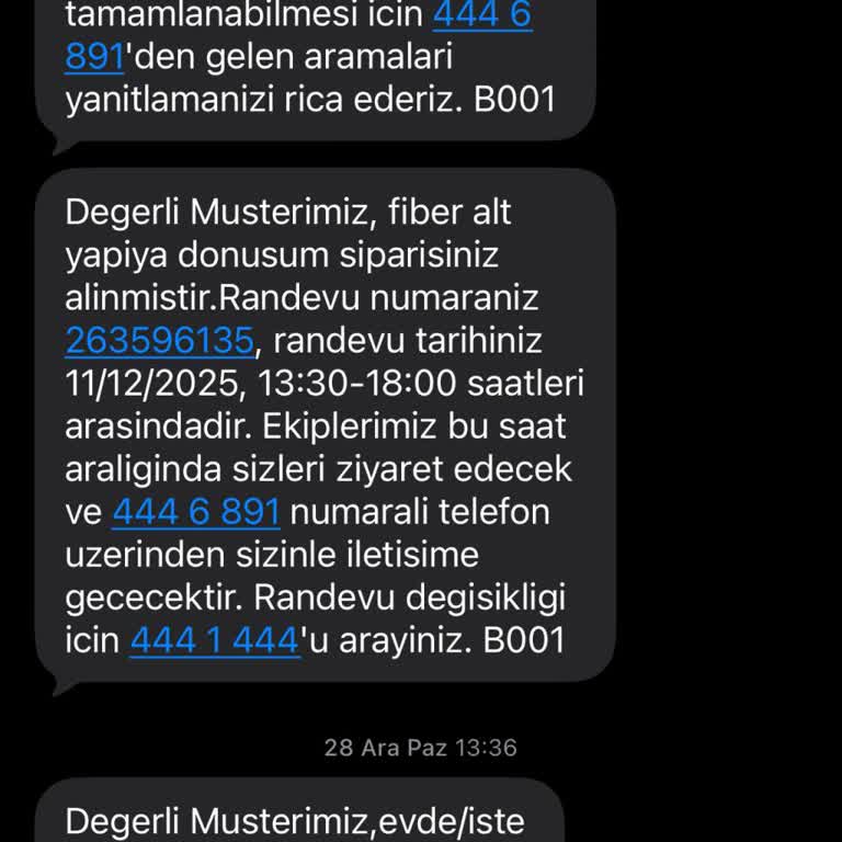 Beş Aylık TV Kesintisi Ve Ücretsiz Fiber Dönüşüm Sözünün İhlali