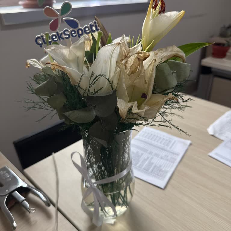 Solmuş Ve Çürük Çiçek Hediye Olarak Teslim Edildi