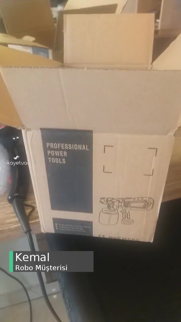 Şarjlı boya makinesi 6.01.25 teslim aldım pil, şarj ünite eksik geldi videonun kapak resmi
