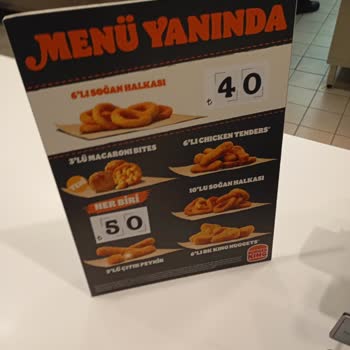 Tabeladaki Soğan Halkası Fiyatı İle Kasadaki Ücret Arasındaki Uyumsuzluk