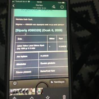 Lipton label dökme çay Şikayeti