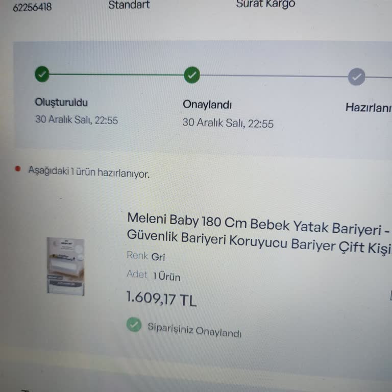 Meleni Baby Kids idefix'ten Yatak Bariyeri Siparişim Kargoya Verilmedi Ve Cevap Yok!