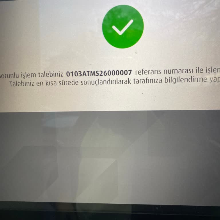 45.000 TL’lik QR Yatırma İşlemi ATM’de Kayıp Ve Bilgi Verilmedi
