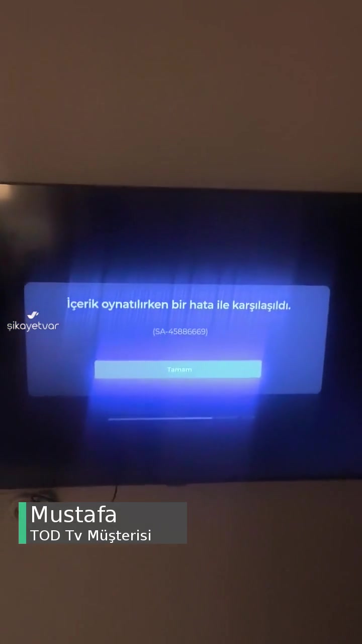 Tod TV İçerik Oynatılırken Hata videonun kapak resmi