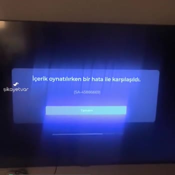 Tod TV İçerik Oynatılırken Hata