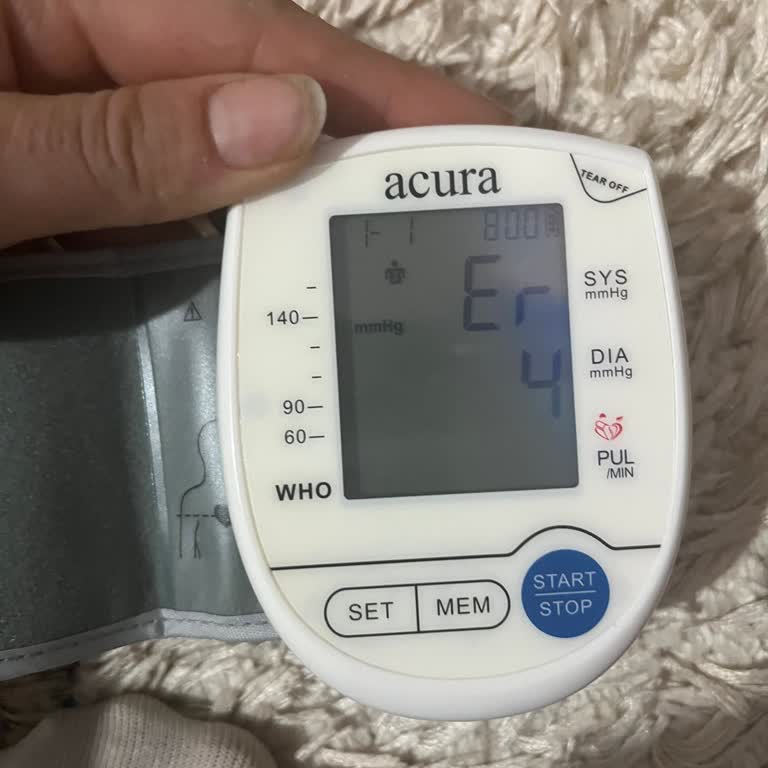 Acura AC 437S Tansiyon Aletinde Hata 4 Sorunu