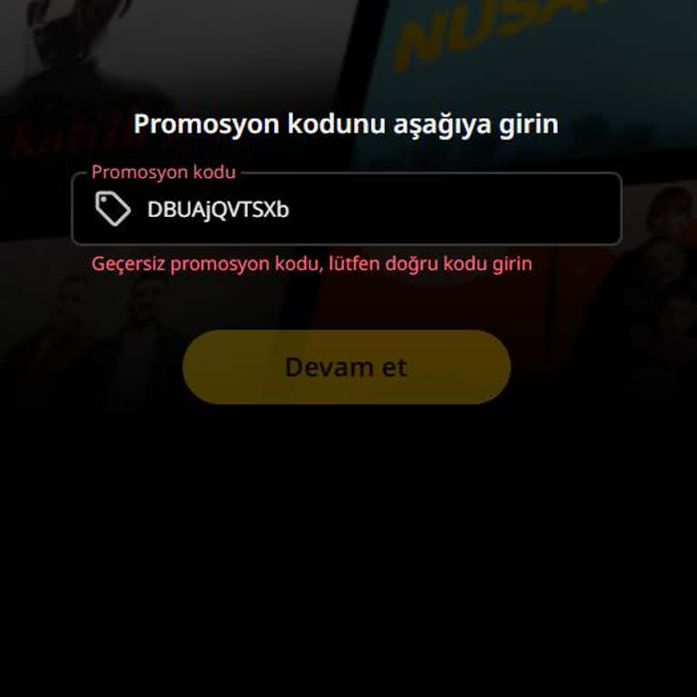 Exxen Promosyon Kodu Gönderilmedi Ve Geçersiz Çıktı