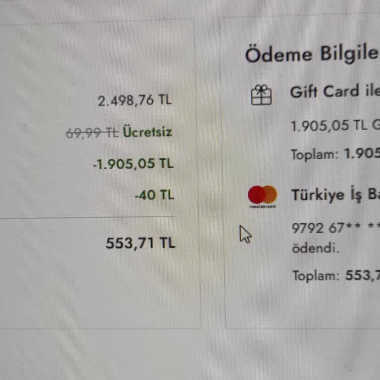 Kredi Kartı Çekimi Başarısız Olmasına Rağmen Sipariş Oluşturulması Ve Eksik Gift Card İadesi