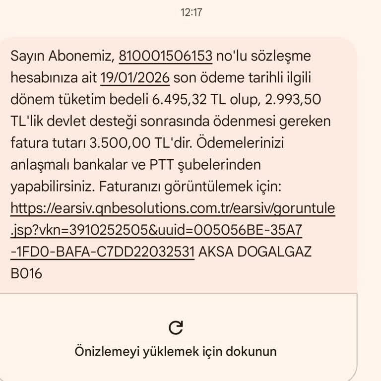 Aksa Doğalgaz Aralık Doğalgaz Faturasının Haksız ve Aşırı Yüksek Olması