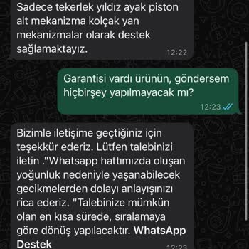 Garanti Reddi Ve İade Talebi Vatan Ve Segment Bilgisayar’dan Rampage Koltuğunda Piston Arızası