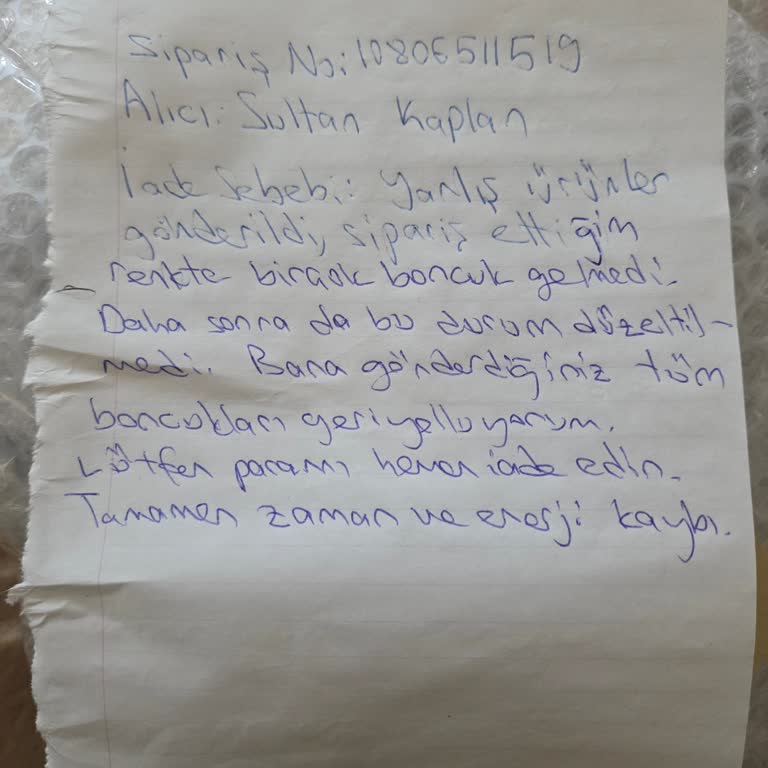 Trendyol Ve Satıcı Hataları: Yanlış Ürün Gönderimi, Faturasız Sipariş Ve Eksik İade