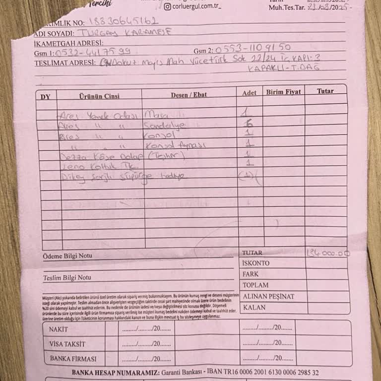 Ergül Mobilya'dan Leno Koltuğun Çökme Sorunu Ve Değişim İsteği