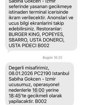 Pegasus İstanbul-İzmir Uçuşunda Uzun Rötar ve Bebek İçin Yetersiz İkram