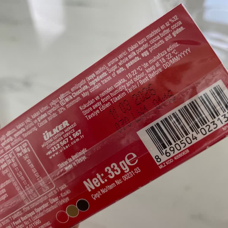 Ülker Sütlü Çikolata Bozuk