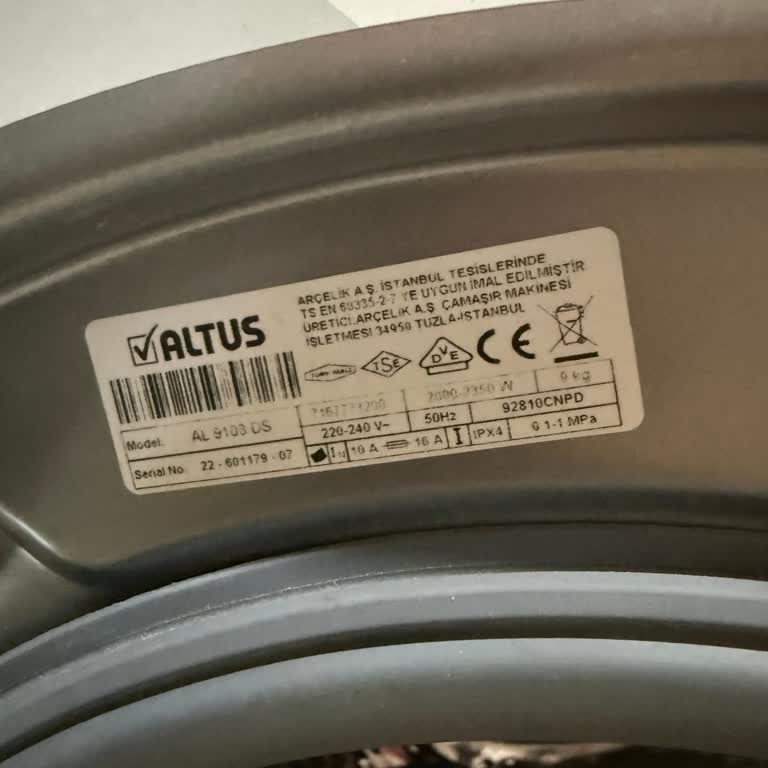 Altus Al 9103 Çamaşır Makinesinde Alt Kısımdan Su Kaçması Ve Garanti Kapsamında Tamir Talebi
